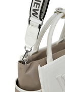 Women's Two Tone Tote Bag - Ivory