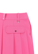 Women's Pleated Half Pants - Pink