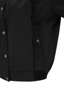 Women's Short Sleeve Hooded Anorak Set - Black