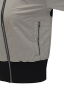 Women's Color Block Hooded Blouson Jacket - Grey