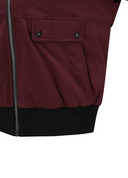 Women's Multi Pocket Blouson Jacket - Burgundy