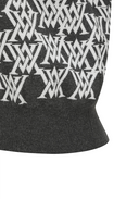 Women's Logo Knit Cardigan - Charcoal Grey