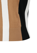 Women's Block Turtleneck Sweater - Camel