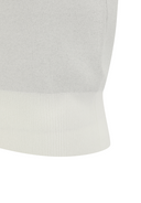 Women's Logo Round Neck Knit Vest - Off White