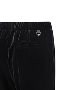 Women's Velvet Jogger Pants - Black