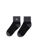 Women's Two Way Middle Socks - Black