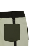 Women's Fabric Mix Cargo Skirt - Khaki Beige