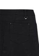 Women's Logo Embo A Line Skirt - Black