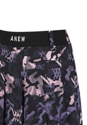 Women's Camo Pattern Pleats Skirt - Light Pink