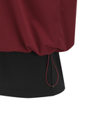 Women's Faux Layered T-Shirt - Burgundy