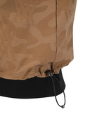 Women's Camo Pattern Layered T-Shirt - Camel