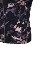 Women's Camo Pattern Hooded T-Shirt Cardigan - Light Pink