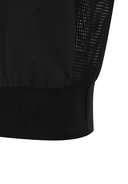 Women's Back Zip Mock Neck Vest - Black