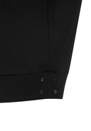 Women's Mock Neck Anorak T-Shirt - Black