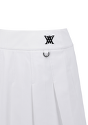 Women's Over Pleated Half Pants - White