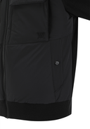 Men's Color Block Knit Hybrid Down Jacket - Black