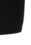 Men's Sleeve Tape Windproof Sweater - Black