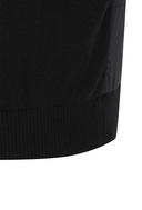Men's Knit Hybrid Padded Sweater Anorak - Black