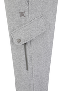 Men's Windproof Wool Like Comfort Pants - Melange Grey