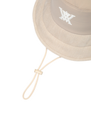 Uni Fabric Mix Padded Bucket Hat - Beige