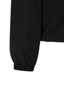 Women's Detachable Hood Padded Anorak - Black