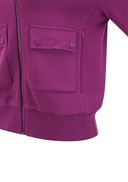 Women's Pocket Patch Sweater Cardigan - Wine