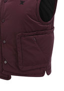 Women's Hooded Utility Padded Vest - Magenta