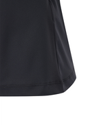 Women's Solid Short Sleeve Collar T-Shirt - Black
