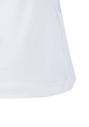 Women's Solid Short Sleeve Collar T-Shirt - White