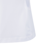 Women's Solid Long Sleeve Collar T-Shirt - White