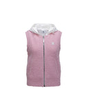 ANEW GOLF Women's Hoodie Knit Zip-Up Vest - Pink