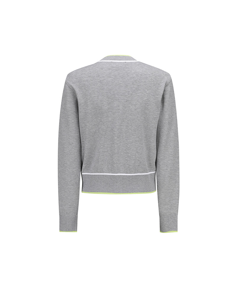 Women's Essential Cardigan - M/Gray