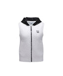 ANEW GOLF Women Hoodie Knit Zip-Up Vest - White