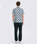 Men's Stitch Point Sraight Long Pants - Black
