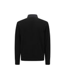 Men's Color Block Knit Hybrid Down Jacket - Black