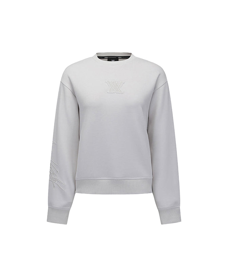 Women's Logo Point Sweatshirt - Light Gray