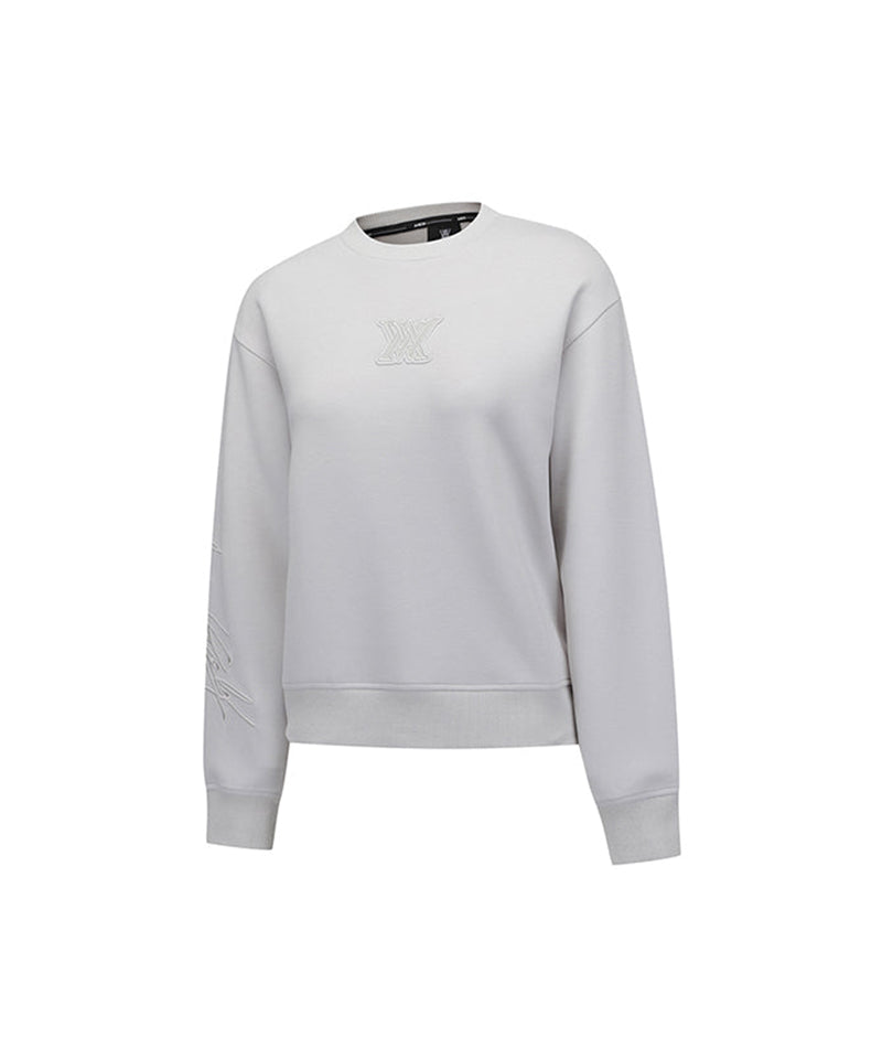 Women's Logo Point Sweatshirt - Light Gray