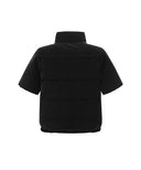 Women's Short Sleeve Grid Down Jacket - Black