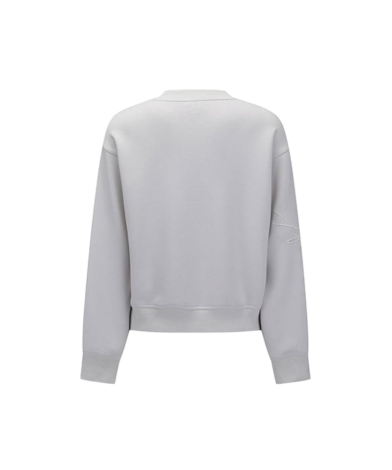 Women's Logo Point Sweatshirt - Light Gray
