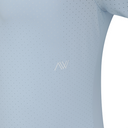 Women's Back Ventilation Logo Tape Point Long T-Shirt - Sky/Blue