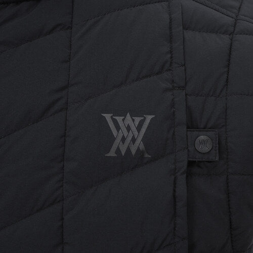 ANEW Golf Men Incision Point Down Vest - Black