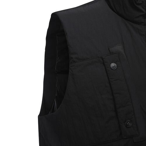 ANEW Golf Men Diagonal Incision Point Down Vest - Black