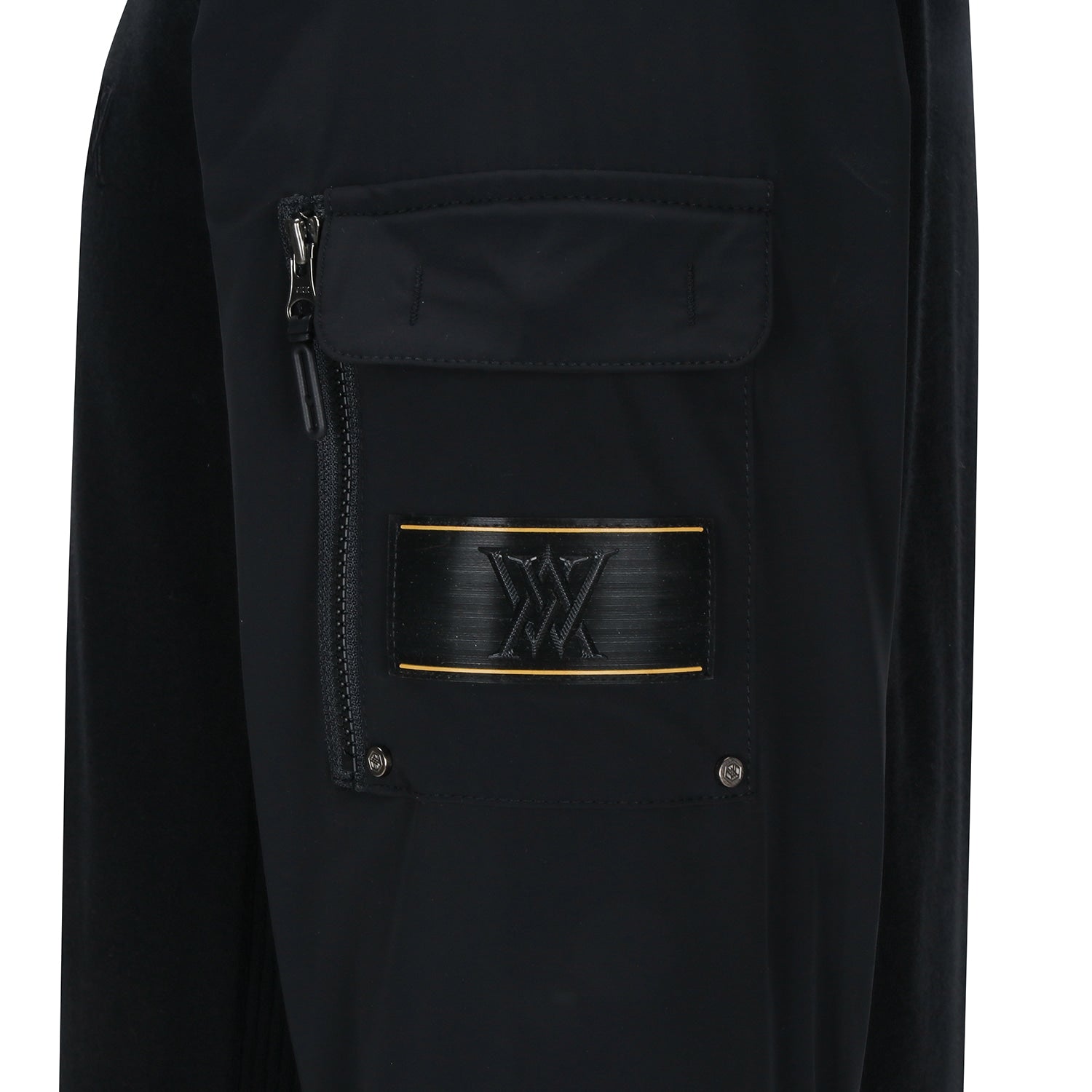 ANEW Golf Men's Preformance Wind Block Hybrid Pullover - Black