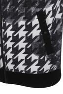 Men's FA Pattern Reversible Knit Vest - Black