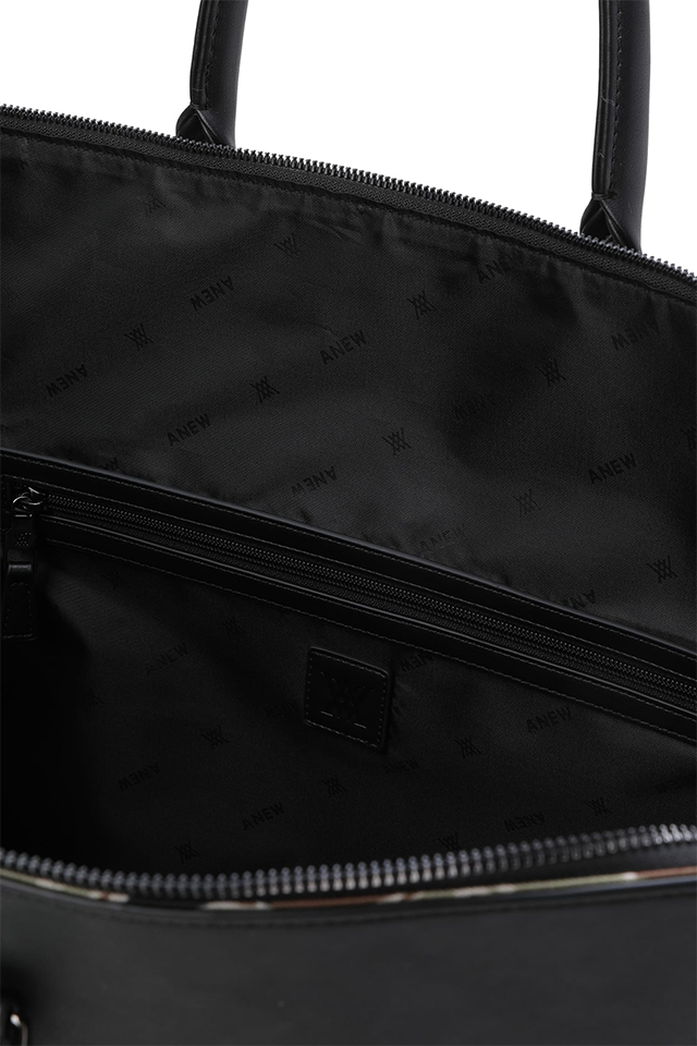 ANEW GOLF Uni Camo Pattern Boston Bag - Black