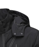 Men's Hoody Windbreaker Jacket - Black