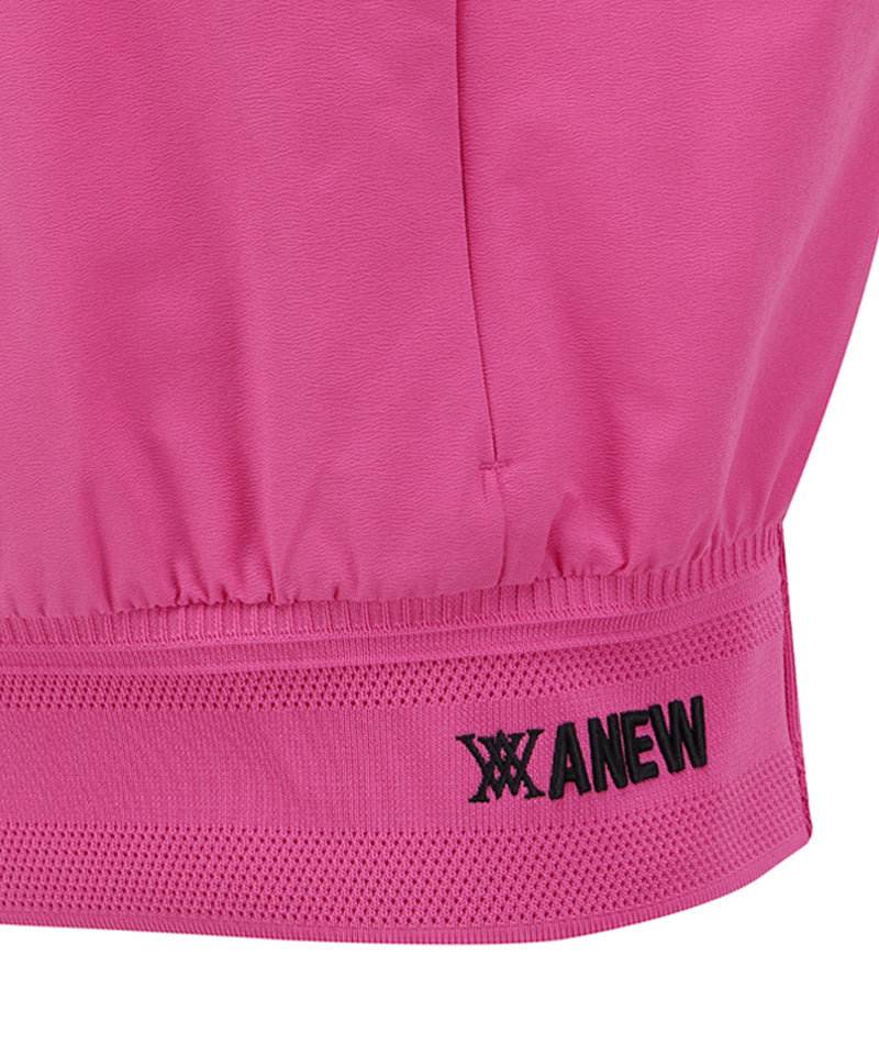ANEW Golf Women's SM Short Sleeve Anorak Jacket - Hot Pink