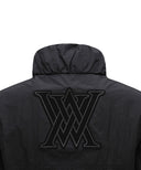 Women's Shirring Point MA-1 Jacket - Black