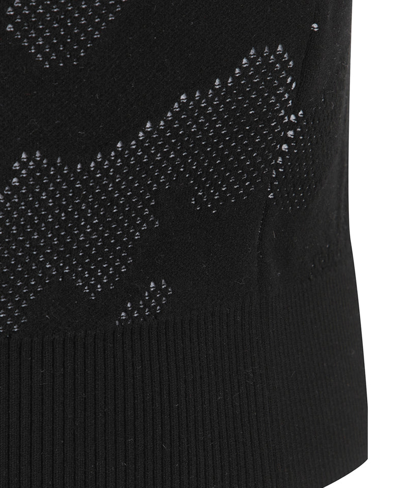 Men's SP Camo Pattern Knit Vest - Black