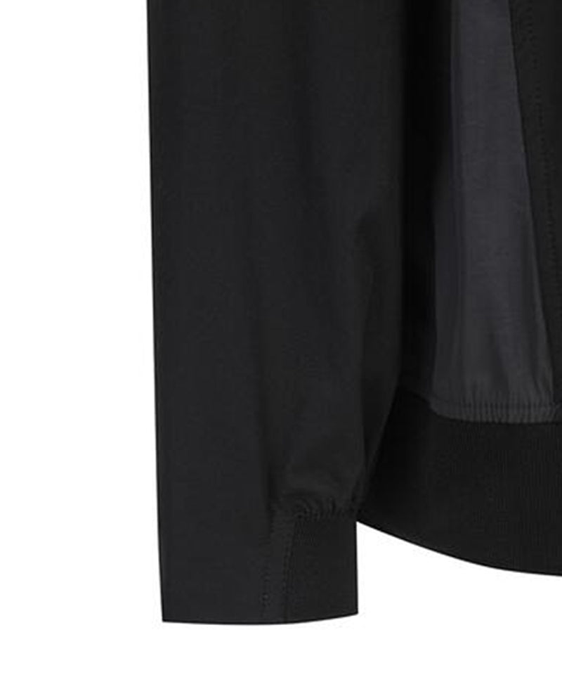 Men's Round Neck Anorak Jacket - Black